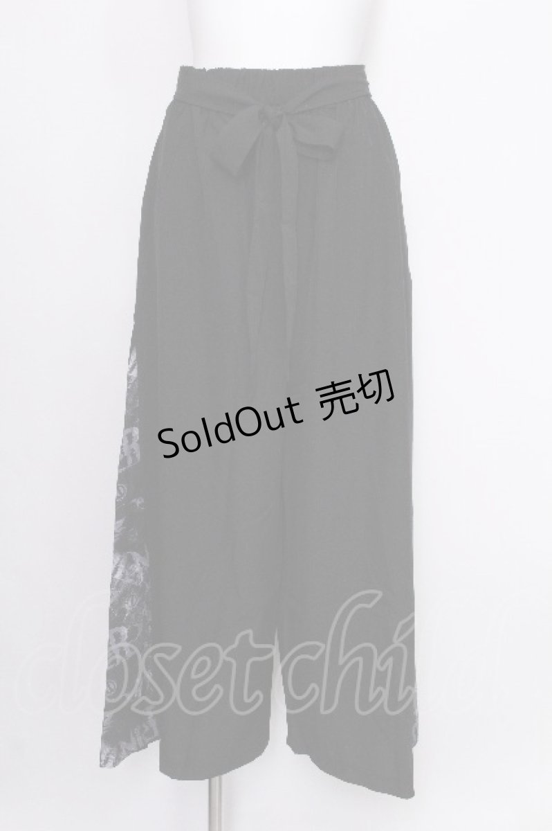 画像2: NieR Clothing / フレアパンツ  黒 S-26-07-16-058-PU-PA-AS-ZS (2)