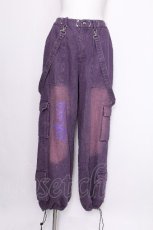 画像1: NieR Clothing / デニムカーゴパンツ  紫 S-26-07-16-060-PU-PA-AS-ZS (1)