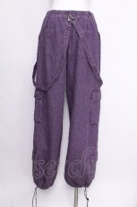 画像3: NieR Clothing / デニムカーゴパンツ  紫 S-26-07-16-060-PU-PA-AS-ZS (3)