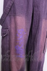 画像7: NieR Clothing / デニムカーゴパンツ  紫 S-26-07-16-060-PU-PA-AS-ZS (7)