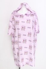 画像1: NieR Clothing / 総柄パーカー  ピンク S-26-07-16-013-PU-TO-AS-ZS (1)