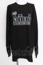 画像1: NieR Clothing / 切替長袖シャツ  黒 S-26-07-16-015-PU-BL-AS-ZS (1)