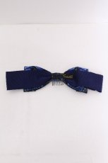 画像2: Enchantlic Enchantilly / 薔薇姫の王冠リボンバレッタ  青 S-26-07-16-003-LO-AC-TE-ZS (2)