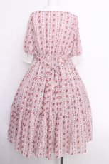 画像3: axes femme kawaii / プチローズ柄ワンピース  ピンク S-26-07-16-030-AX-OP-TE-ZS (3)