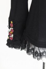 画像4: axes femme / 裾レース使いガーデンインナープルオーバー  黒 S-26-07-17-038-AX-TO-HR-ZS (4)