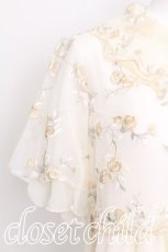 画像4: axes femme / チュール刺繍ロングシャツ  オフ S-26-07-17-044-AX-BL-AS-ZS (4)