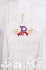 画像3: PINK HOUSE / 刺繍入りタックワンピース  白 S-26-07-17-045-LO-OP-TE-ZS (3)