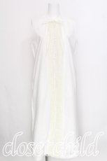 画像1: PINK HOUSE / NIGHT WEAR レースフリルノースリーブワンピース  白 S-26-07-17-046-LO-SK-TE-ZS (1)