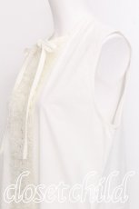 画像4: PINK HOUSE / NIGHT WEAR レースフリルノースリーブワンピース  白 S-26-07-17-046-LO-SK-TE-ZS (4)