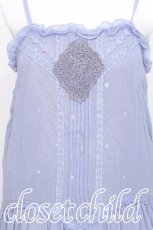 画像3: axes femme / レースキャミチュニック  サックス S-26-07-17-055-AX-TO-HR-ZS (3)