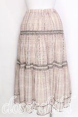 画像2: axes femme NOSTALGIE / シアーチェックロングスカート  オフ S-26-07-17-060-AX-SK-AS-ZS (2)