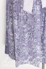 画像3: axes femme / 花柄ミディスカート  ラベンダー S-26-07-17-062-AX-SK-AS-ZS (3)