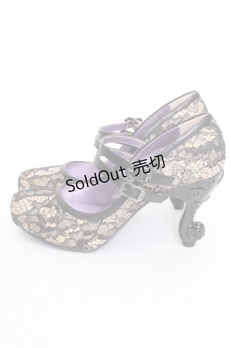 画像2: ANNA SUI / シューズ 3 オフｘ黒 S-26-07-17-013-PU-SH-AS-ZS (2)
