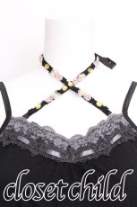 画像3: axes femme / /裾レースビジューホルターキャミソール  黒 S-26-07-17-026-AX-TO-HR-ZS (3)