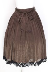 画像1: axes femme / プリーツミディスカート  ブラウン S-26-07-19-035-AX-SK-HR-ZS (1)