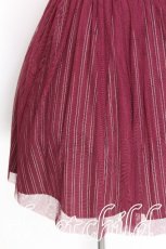 画像4: axes femme / チュール重ね柄スカート M ワイン S-26-07-19-039-AX-SK-SZ-ZS (4)