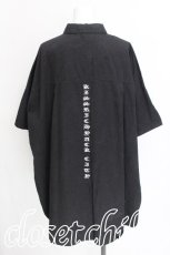 画像2: KRY CLOTHING / バック刺繍半袖シャツ  黒 S-26-07-19-004-PU-BL-HR-ZS (2)