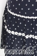画像4: Jane Marple / Sprinkled flowers レーストリミングスカート M ネイビー S-26-07-19-043-JM-SK-SZ-ZS (4)