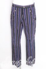 画像1: ALICE and the PIRATES / ヘラルディックレジメンタルパンツ MEN'S 紺 S-26-07-19-045-PA-PA-SZ-ZS (1)