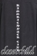 画像3: KRY CLOTHING / バック刺繍半袖シャツ  黒 S-26-07-19-004-PU-BL-HR-ZS (3)