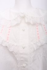 画像4: Kurumi Collaboration / KRハナジゴスリーブワンピース S 白 S-26-07-19-1057-LO-OP-HR-ZS (4)