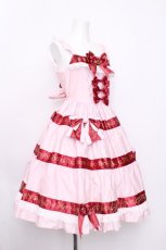 画像3: BABY,THE STARS SHINE BRIGHT / BABY Ribbon Sweet Diary ジャンパースカート  ピンク S-26-07-19-1049-BA-OP-HR-ZS (3)