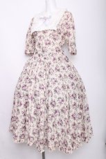 画像4: Physical Drop / レディレトロワンピース  オフｘラベンダー S-26-07-19-1058-LO-OP-HR-ZS (4)