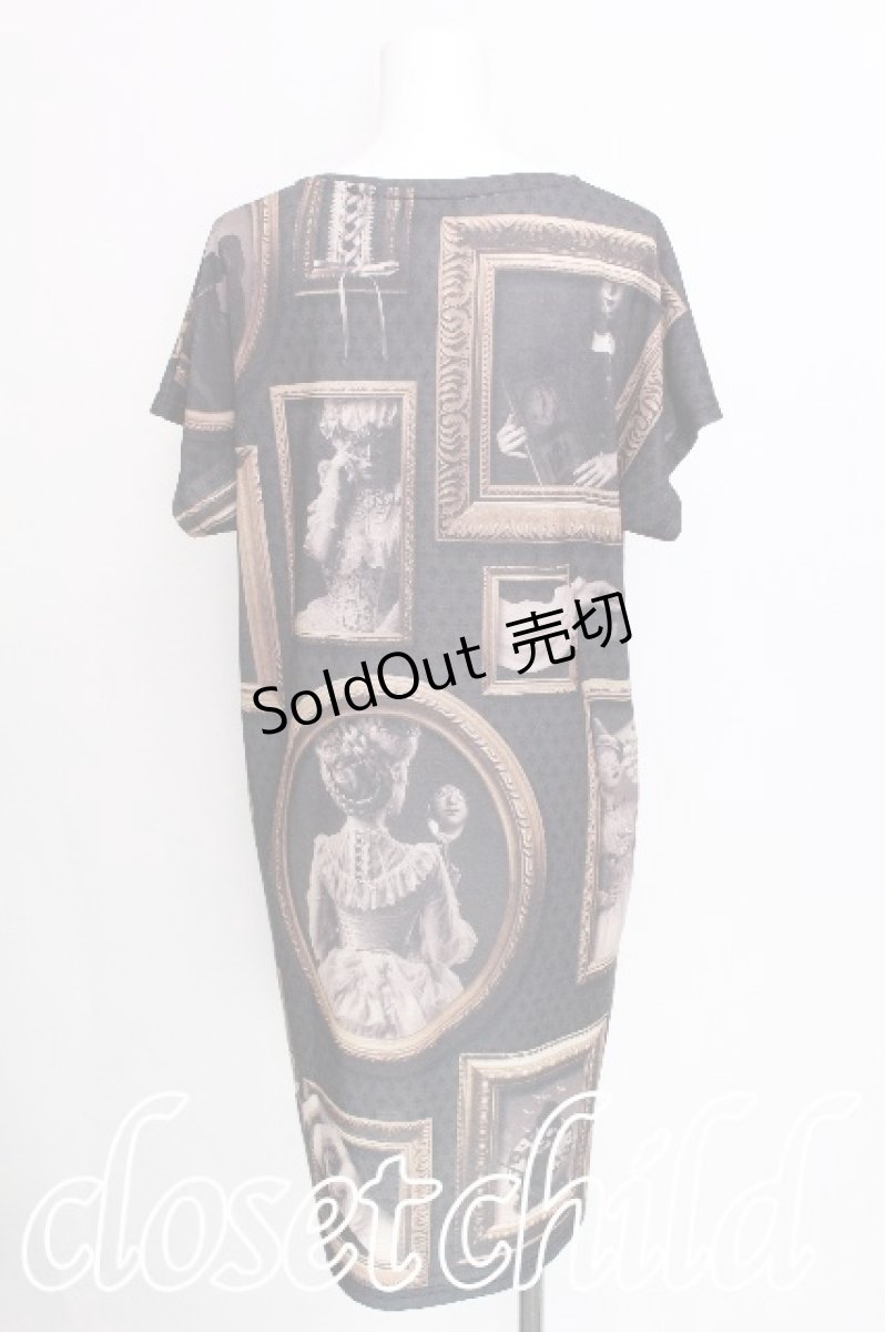 画像2: abilletage / FrameシリーズTシャツワンピース（Big frame）  黒 S-26-07-19-006-GO-OP-HR-ZS (2)