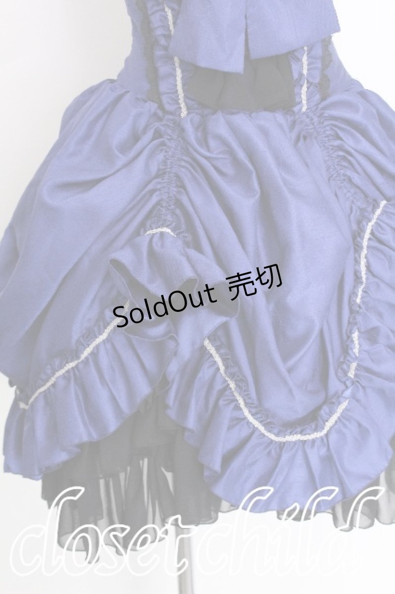 画像4: ATELIER PIERROT / シフォンフリルコルセットスカート  紺 S-26-07-19-012-EL-SK-AS-ZS (4)