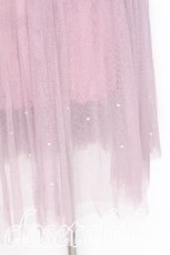 画像3: axes femme POETIQUE / パールデザインチュールスカート  ピンク S-26-07-19-023-AX-BL-AS-ZS (3)