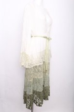 画像2: axes femme / グラデーションレースガウン  グリーン S-26-07-21-031-AX-TO-AS-ZS (2)