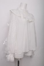 画像2: axes femme kawaii / ヴィンテージシフォンブラウス  白 S-26-07-21-001-AX-BL-HR-ZS (2)