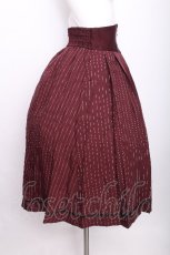 画像2: axes femme / 柄切替スカート  ワイン S-26-07-21-043-AX-SK-AS-ZS (2)