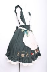 画像2: Amavel / 喫茶アマベルのランチセットエプロンスカート(ミドル丈)  カーキ S-26-07-21-046-CA-SK-AS-ZS (2)