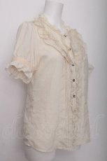 画像2: axes femme / スタンド襟レースブラウス  オフ S-26-07-21-006-AX-BL-AS-ZS (2)