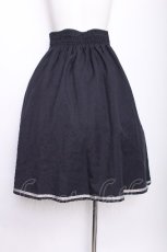 画像3: axes femme POETIQUE / レースアッププリーツ切替スカート  紺 S-26-07-21-050-AX-SK-AS-ZS (3)