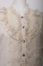 画像4: axes femme / スタンド襟レースブラウス  オフ S-26-07-21-006-AX-BL-AS-ZS (4)