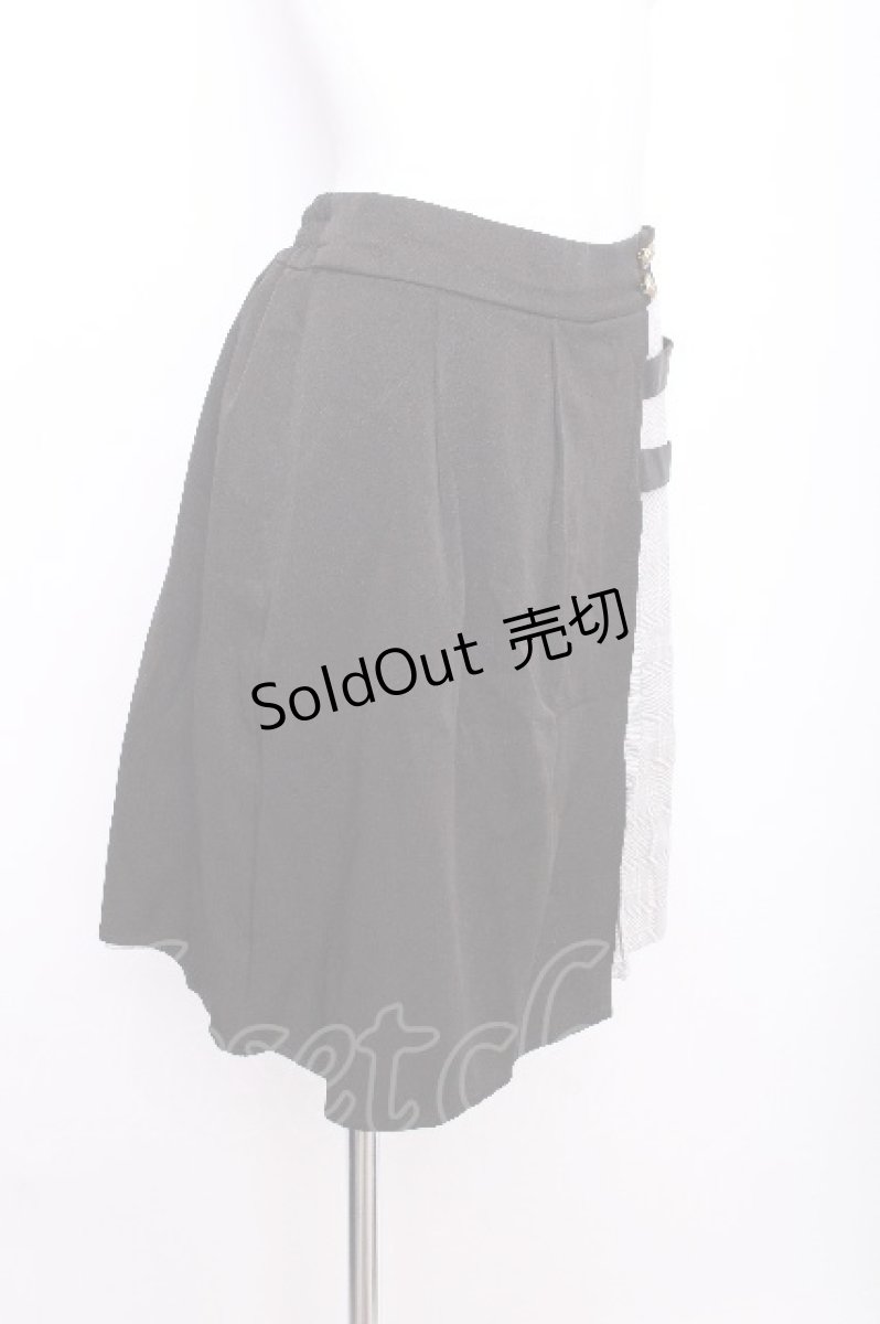 画像2: axes femme POETIQUE / ポイントチェックスカパン  黒ｘグレー S-26-07-21-054-AX-PA-AS-ZS (2)