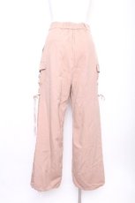 画像3: axes femme / レースアップカーゴパンツ  ピンクベージュ S-26-07-21-057-AX-PA-AS-ZS (3)