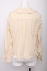 画像3: axes femme POETIQUE / レース切替刺繍ブラウス  オフ S-26-07-21-007-AX-BL-AS-ZS (3)