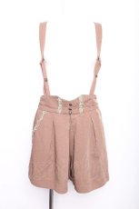 画像1: axes femme POETIQUE / サス付きショートパンツ  ベージュ S-26-07-21-058-AX-PA-AS-ZS (1)
