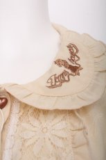 画像5: axes femme POETIQUE / レース切替刺繍ブラウス  オフ S-26-07-21-007-AX-BL-AS-ZS (5)