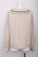画像3: axes femme POETIQUE / リボンタイ付ローズ刺繍ブラウス  オフ S-26-07-21-013-AX-BL-AS-ZS (3)