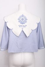 画像2: Amavel / Magical Cosmic Cosmeticケープ風アウター  サックス S-26-07-21-015-CA-JA-AS-ZS (2)