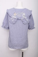 画像3: Amavel / Fantasy Dreaming Bearブラウス  ブルーグレー S-26-07-21-016-CA-BL-AS-ZS (3)