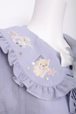 画像5: Amavel / Fantasy Dreaming Bearブラウス  ブルーグレー S-26-07-21-016-CA-BL-AS-ZS (5)