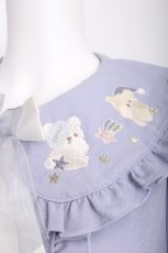 画像6: Amavel / Fantasy Dreaming Bearブラウス  ブルーグレー S-26-07-21-016-CA-BL-AS-ZS (6)