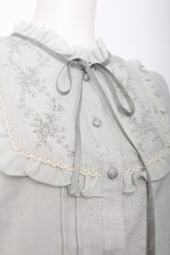 画像4: axes femme / 刺繍入りプチハイブラウス  グリーン S-26-07-21-018-AX-BL-AS-ZS (4)