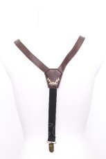 画像2: axes femme / 額縁バックルサスペンダー  ブラウン S-26-07-22-037-AX-BL-AS-ZS (2)