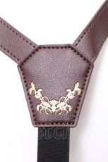 画像3: axes femme / 額縁バックルサスペンダー  ブラウン S-26-07-22-037-AX-BL-AS-ZS (3)